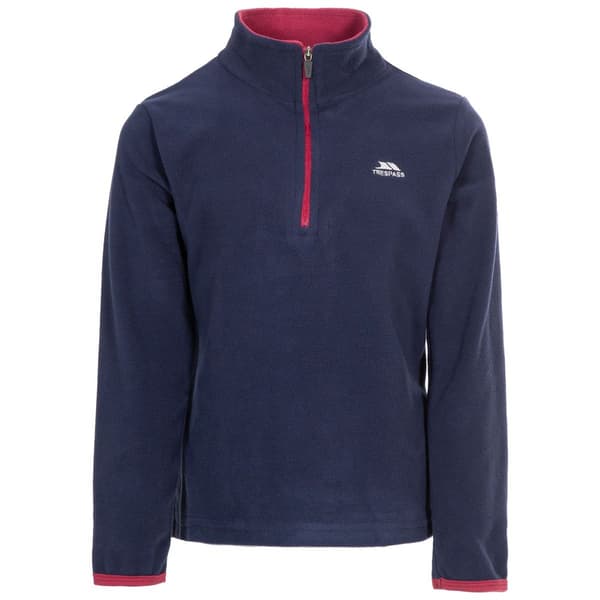 Trespass Barn/Flickor Sybil Microfleece 7/8 år Marinblå/Hallon Navy/Raspberry 7/8 Years