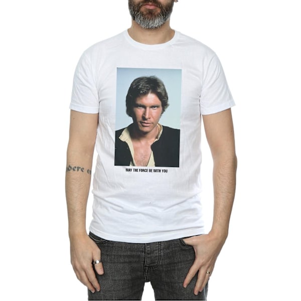 Star Wars Herr Han Solo May The Force T-shirt M Vit White M