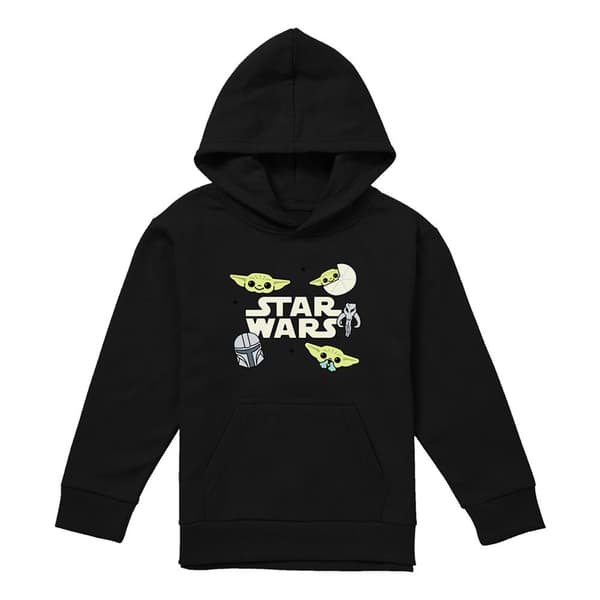 Star Wars The Mandalorian Barn/Kids Grogu Märkeshuvtröja 7-8 Navy 7-8 Years