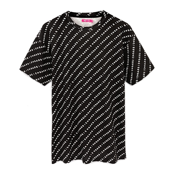 Barbie Dam/Kvinnor All-Over Print Logo Oversized T-Shirt M Svart Black M