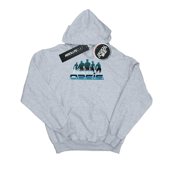 Ready Player One Dam/Dam Welcome To The Oasis Hoodie XXL Heather Grey XXL