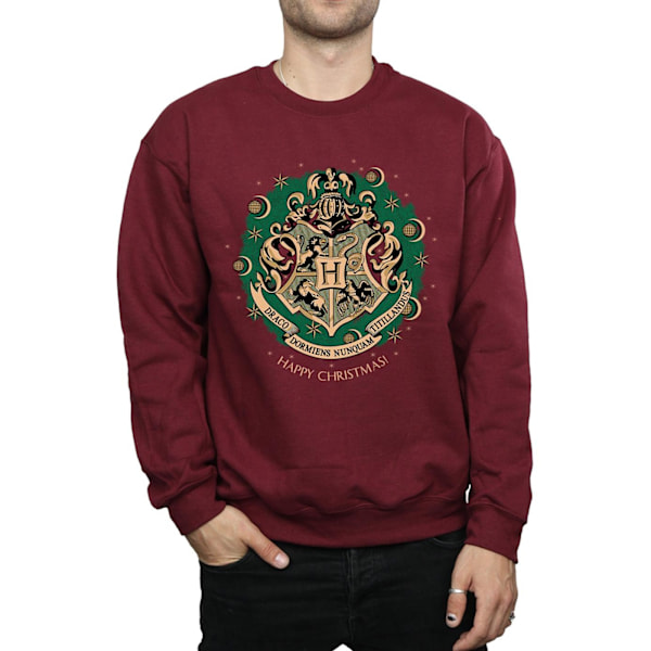 Harry Potter Julkrans Sweatshirt XXL Bordeaux Burgundy XXL