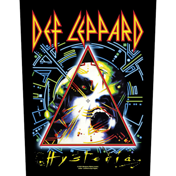 Def Leppard Hysteria Patch En Storlek Flerfärgad Multicoloured One Size