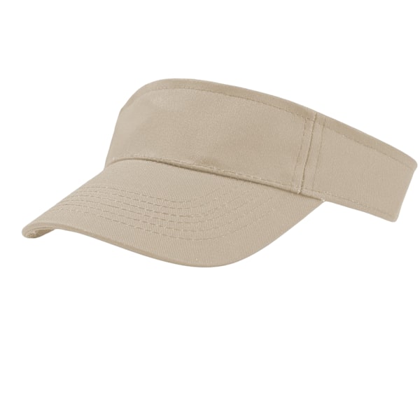 Atlantis Unisex Adult Roland Strukturerad Visor Cap One Size Khak Khaki One Size