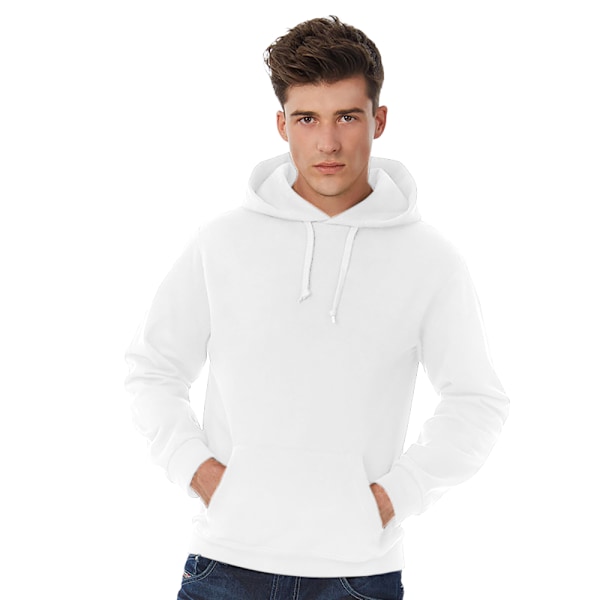 B&C Vuxen Unisex ID. 203 50/50 Huvtröja L Vit White L