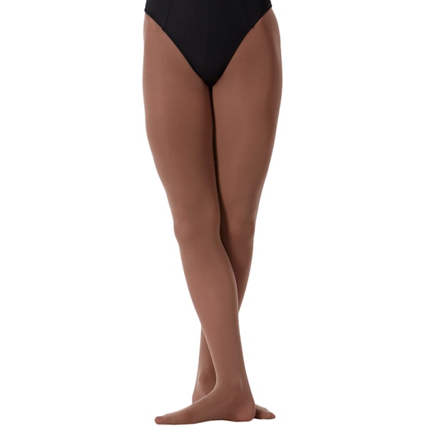 Silky Dance Girls High Performance Konvertibla Tå Dans Strumpbyxor Mocha Brown 11-13 Years