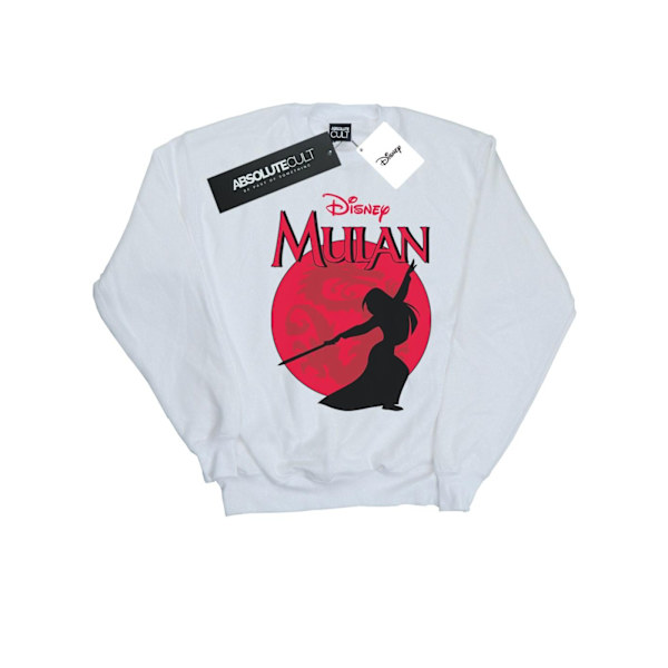 Disney Boys Mulan Dragon Silhouette Sweatshirt 7-8 år Vit White 7-8 Years