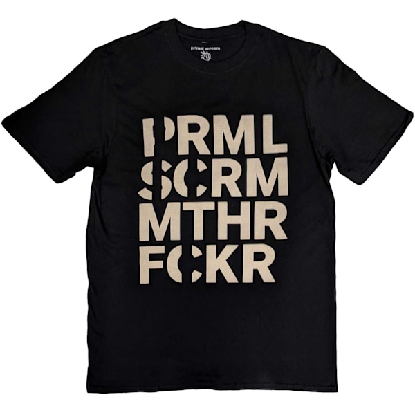 Primal Scream Unisex Adult Muthafucka Bomull T-shirt L Svart Black L