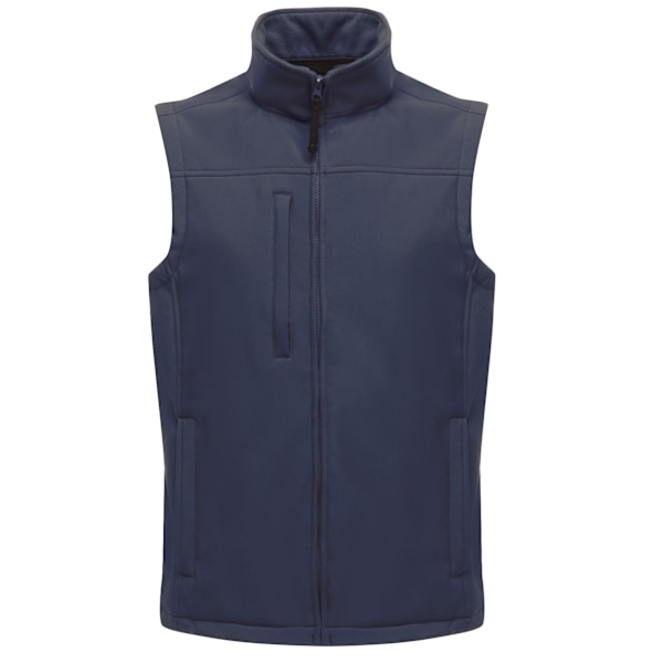 Regatta Flux Softshell Bodywarmer / Sleeveless Jacka (Vattenavvisande & Vindtät) för Herr Navy/Navy 3XL