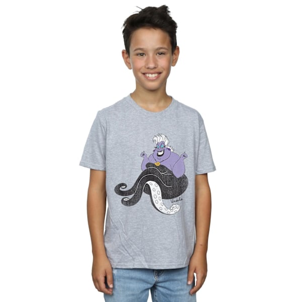 Disney Boys The Little Mermaid Classic Ursula T-Shirt 5-6 år Sports Grey 5-6 Years