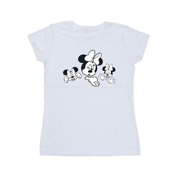 Disney Dam/Kvinnor Minnie Mouse Tre Ansikten Bomull T-shirt L White L