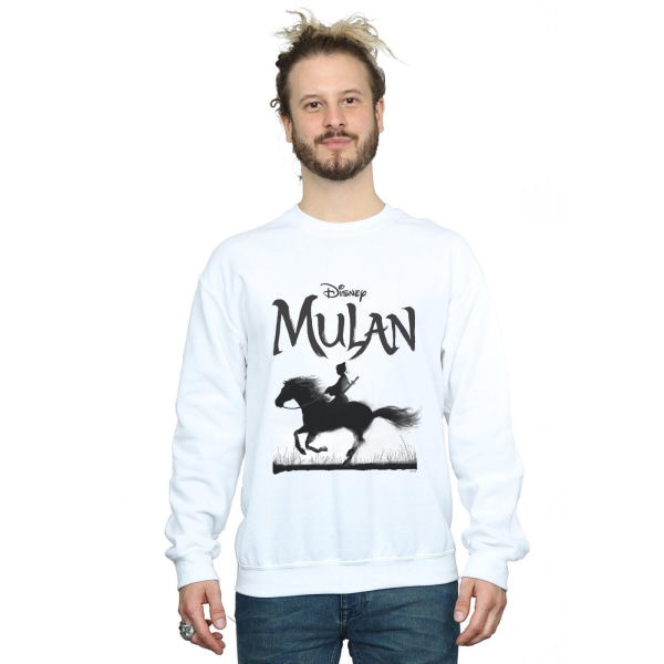 Disney Mens Mulan Movie Mono Horse Sweatshirt L Vit White L