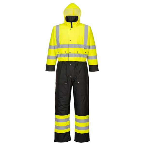 Portwest Unisex Adult Contrast Hi-Vis Vinteroverall XL Gul Yellow/Black XL