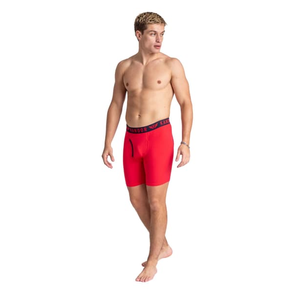 Kandor Herr Trunken Boxershorts (3-pack) L Röd Red L