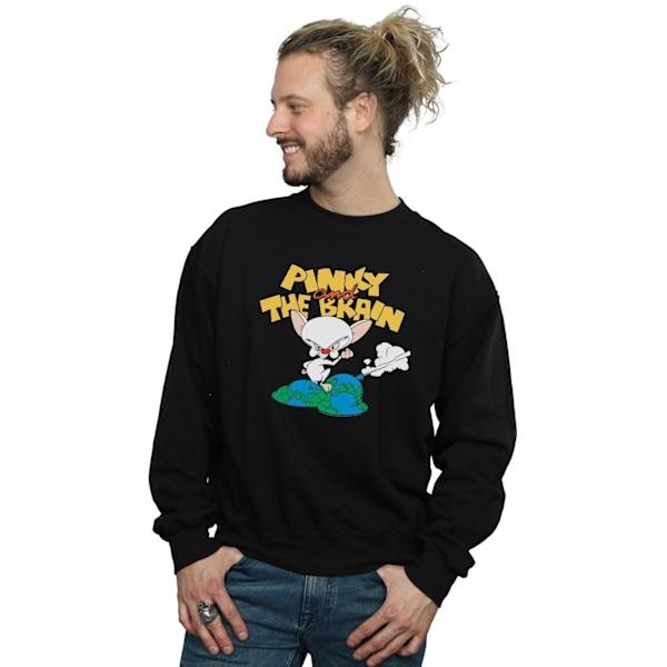 Animaniacs Herr The Brain Världsherravälde Sweatshirt L Svart Black L