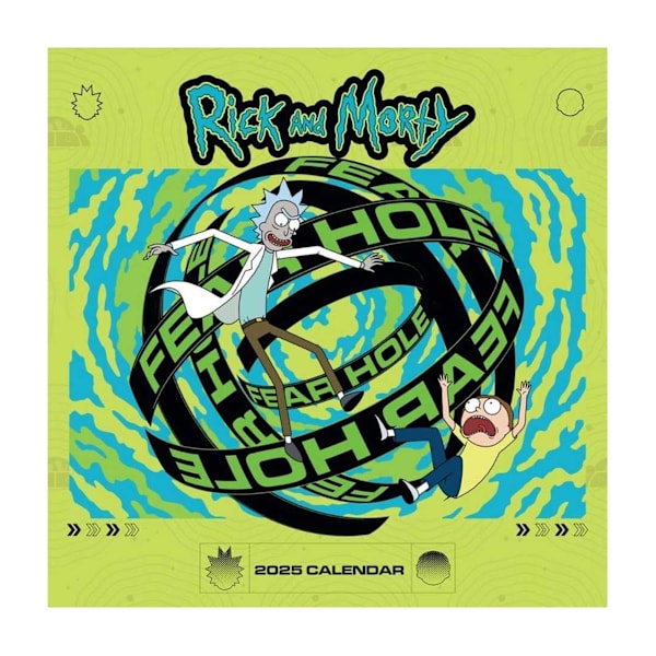Rick And Morty 2025 Fyrkantig Väggkalender One Size Flerfärgad Multicoloured One Size