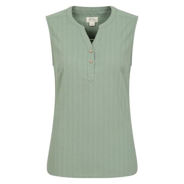 Mountain Warehouse Petra Ärmlös Skjorta Dam/Kvinnor Storlek 14 UK K Khaki Green 14 UK