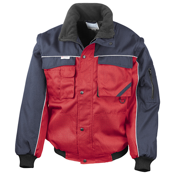 Result Workguard Herr Zip Ärm Högpresterande Vattenavvisande Vindtät Jacka Red/Navy S