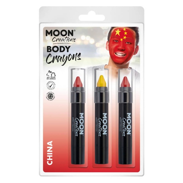 Moon Creations Logotyp Kroppskritor One Size Röd/Gul Red/Yellow One Size