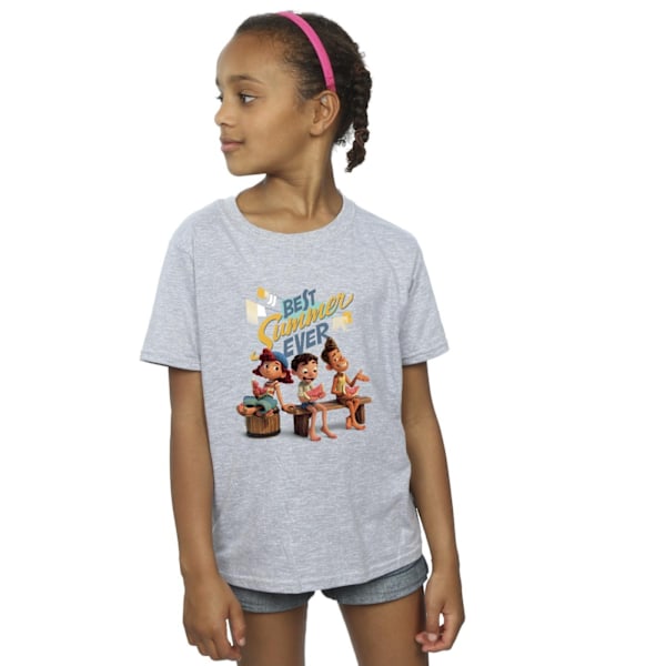 Disney Girls Luca Best Summer Ever Bomull T-shirt 12-13 År S Sports Grey 12-13 Years