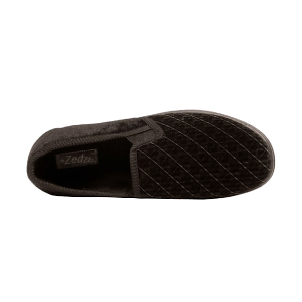 Zedzzz herr Kevin Velour toffel med dubbla kilar 13 UK brun Brown 13 UK