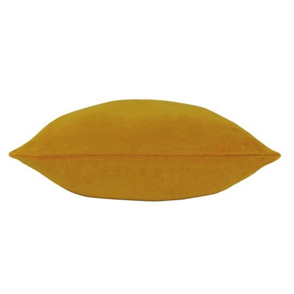 Furn Solo Sammets Kuddfodral Kvadratisk En Storlek Ockra Gul Ochre Yellow One Size