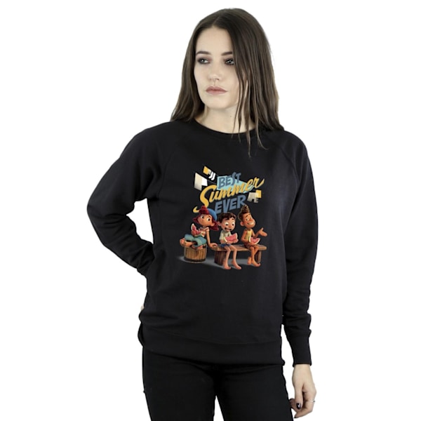 Disney Dam/Kvinnor Luca Bästa Sommaren Sweatshirt XL Svart Black XL