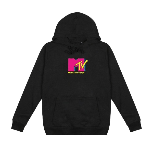 MTV Dam/Dam Hoodie med liten logotyp 10 UK Svart Black 10 UK