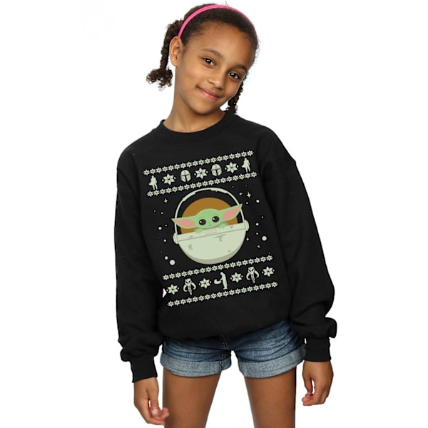 Star Wars Girls The Mandalorian The Child Jultröja Black 5-6 Years