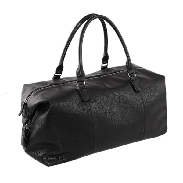 Quadra NuHude Faux Läder Weekender Holdall Väska (2-pack) På Black One Size