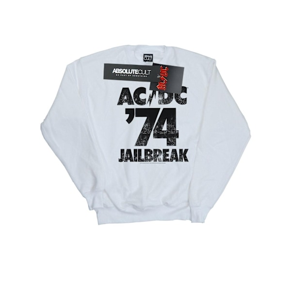 AC/DC Dam/Kvinnor Jailbreak 74 Sweatshirt L Vit White L