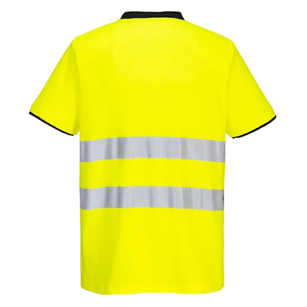 Portwest PW2 bomullshögsiktbar T-shirt 4XL gul/svart Yellow/Black 4XL