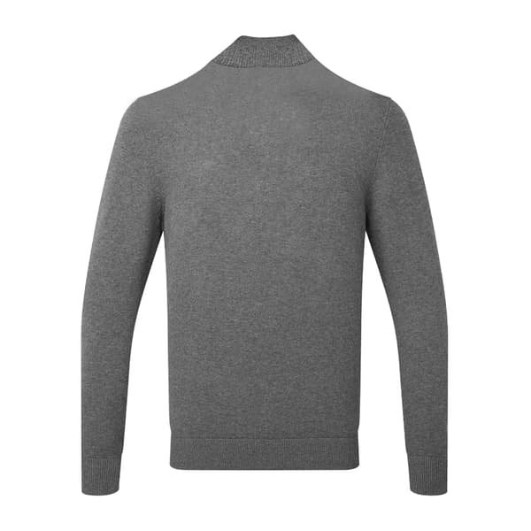Asquith & Fox Herr Zip Sweatshirt i Bomullsblandning S Kolgrå Charcoal S