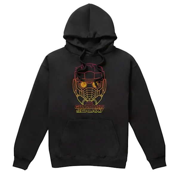Guardians Of The Galaxy Herr Star-Lord Kontur Hoodie XL Svart Black XL