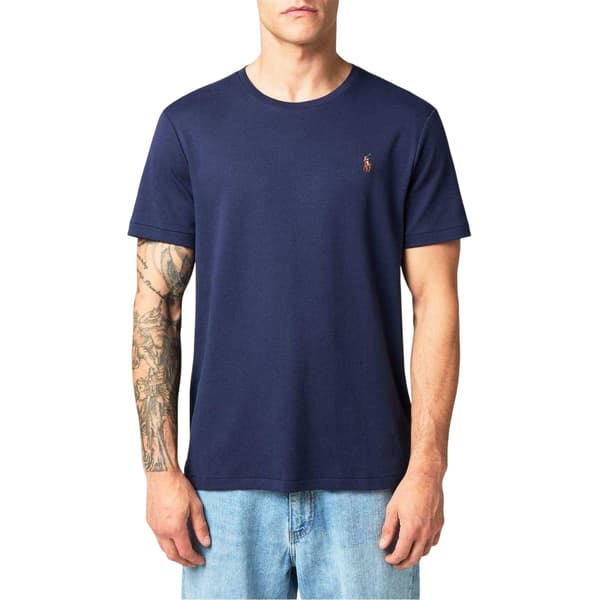 Ralph Lauren Herr Pima Bomull Regular T-Shirt L Blå Blue L