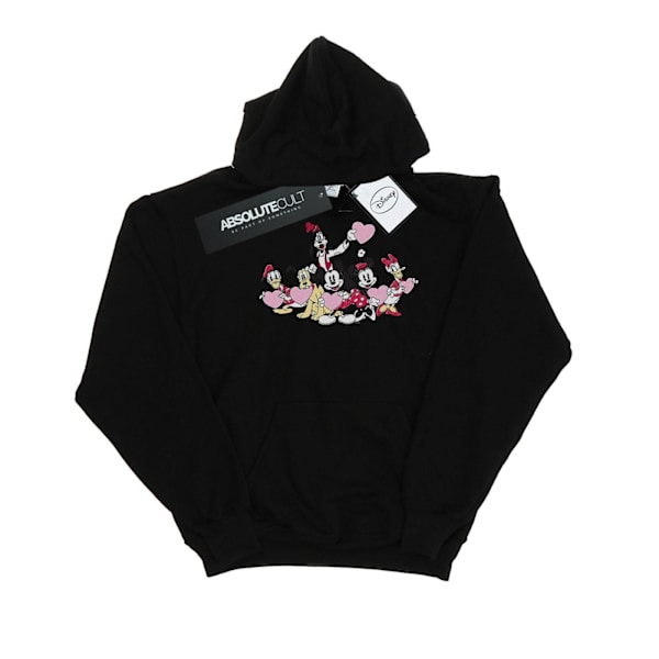 Disney Herr Mickey Mouse Love Friends Hoodie L Svart Black L