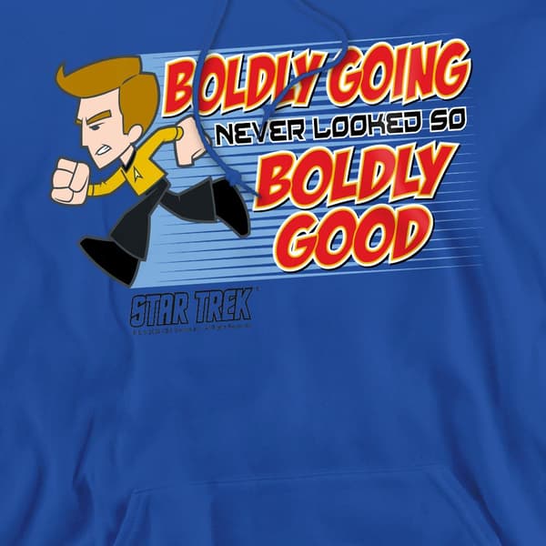 Star Trek Quogs Herr Boldly Good Hoodie L Kungsblå Royal Blue L