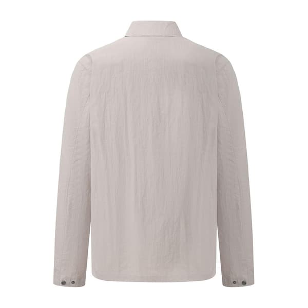 Pretty Green Herr Nylon Overshirt L Ljusgrå Light Grey L