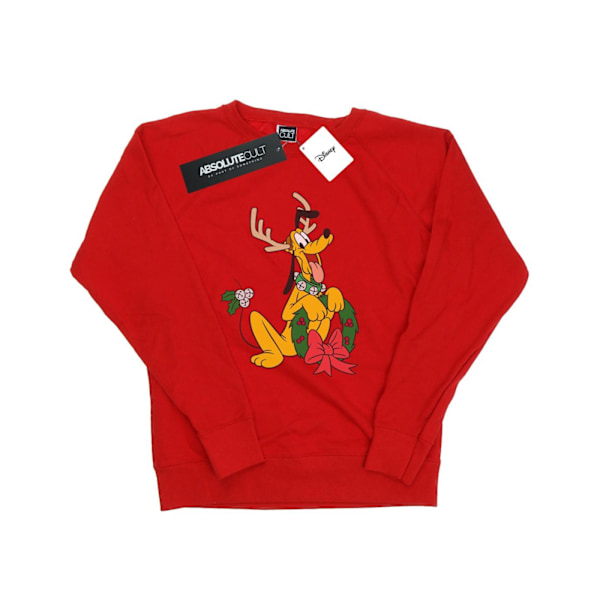 Disney Dam/Kvinnor Pluto Jul Ren Sweatshirt L Röd Red L