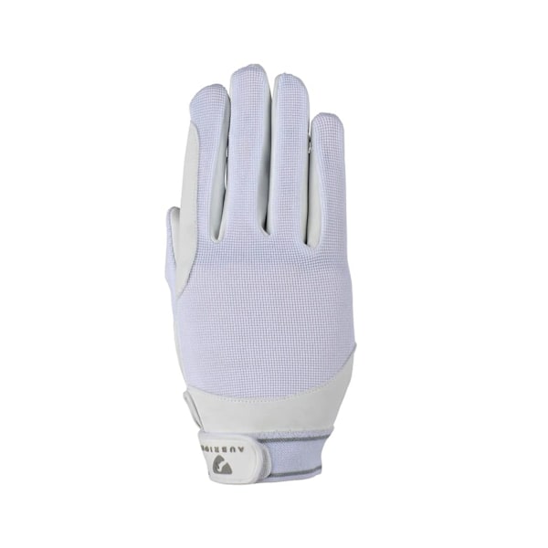 Aubrion Unisex Adult Mesh Riding Gloves L White White L