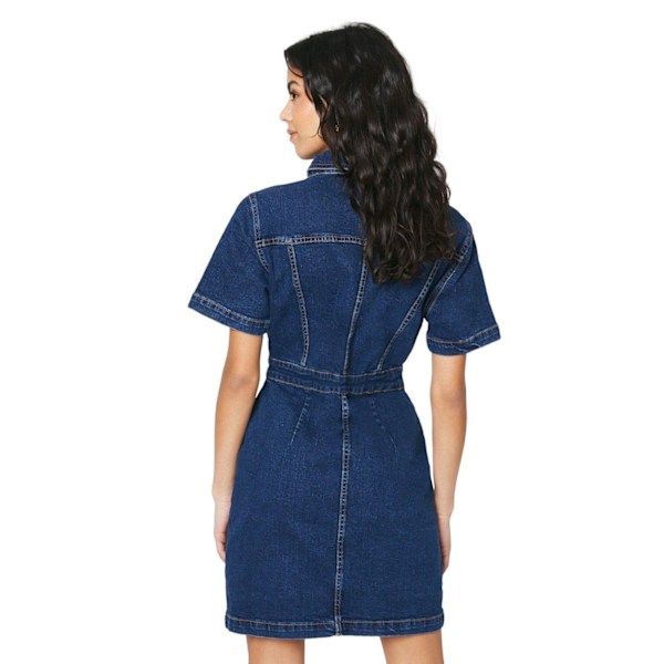 Dorothy Perkins Dam/Dam Petite Mini Klänning i Denim 10 UK Ind Indigo 10 UK