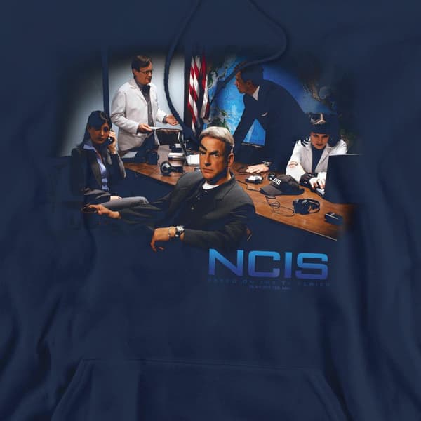 NCIS Herr Original Cast Hoodie L Marinblå Navy L