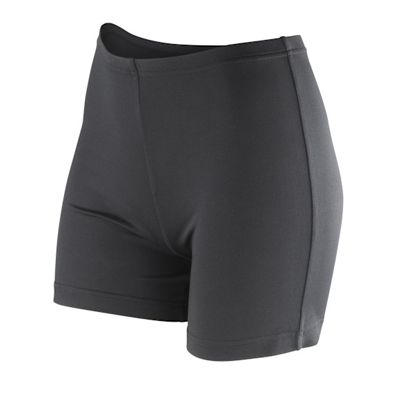 Spiro Womens/Ladies Softex Stretch Sports Shorts 2XS Svart Black 2XS