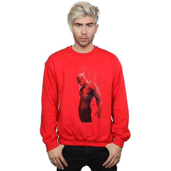 Marvel Herr Spider-Man Web Wrap Sweatshirt XXL Röd Red XXL