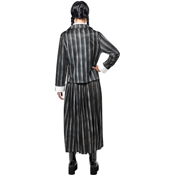Onsdag Dam/Dam Nevermore Academy Skoluniform Kostym Black/White/Grey M