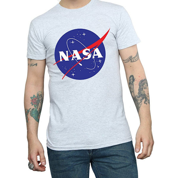 NASA herr Insignia logotyp T-shirt S Sports Grey Sports Grey S