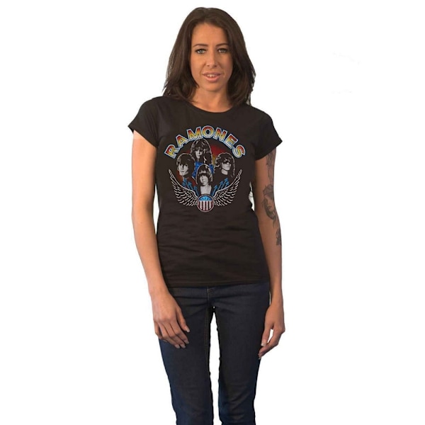 Ramones Dam/Dam Wings T-shirt L Svart Black L