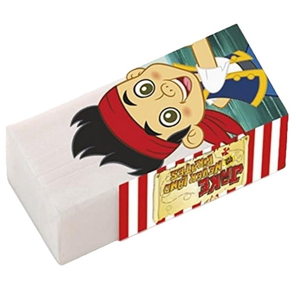 Jake och piraterna i landet Ingenstans logogummin (4-pack) En storlek Red/White/Blue One Size