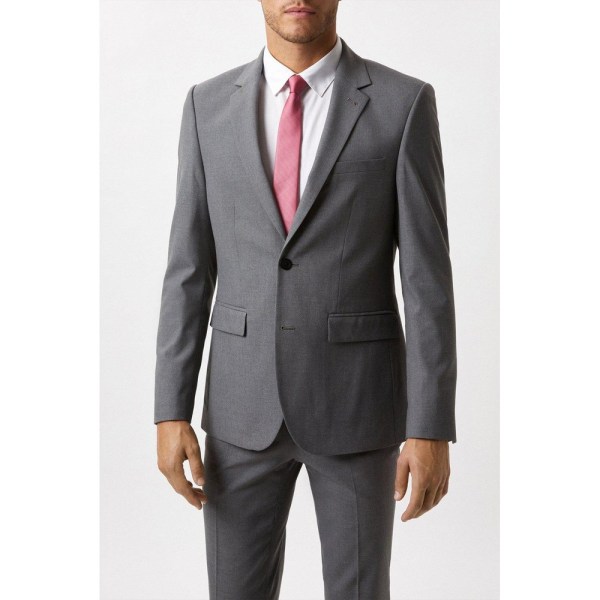 Burton Mens Essential Slim Suit Jacket 40R ljusgrå Light Grey 40R