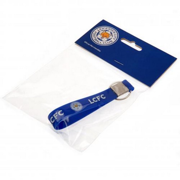 Leicester City FC Strap Keyring One Size Blå/Vit Blue/White One Size